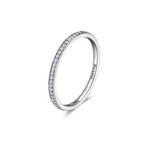 Rosato Minimalistický stříbrný prsten se zirkony Allegra RZA029 54 mm obraz