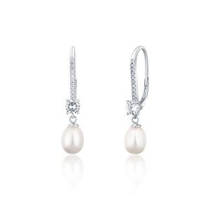 JwL Luxury Pearls Luxusní stříbrné náušnice s pravými perlami JL0717 obraz