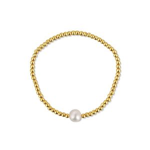 JwL Luxury Pearls Pozlacený korálkový náramek s pravou sladkovodní perlou JL0714 obraz