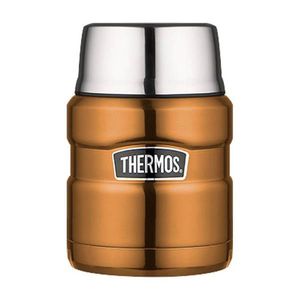 Thermos Style Termoska na jídlo se skládací lžící a šálkem - měděná 470 ml obraz