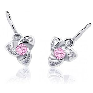 Cutie Jewellery Dětské náušnice z bílého zlata C2203-10-X-2 růžová obraz