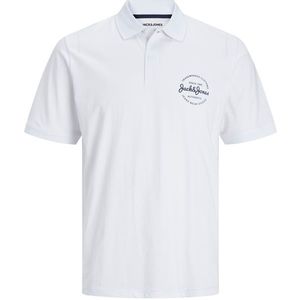 Jack&Jones Pánské polo triko JJFOREST Standard Fit 12248621 White L obraz