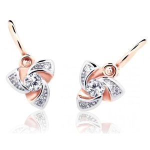 Cutie Jewellery Dětské náušnice z růžového zlata C2203-10-X-4 bílá obraz