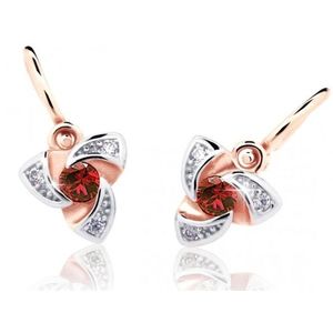 Cutie Jewellery Dětské náušnice z růžového zlata C2203-10-X-4 červená obraz