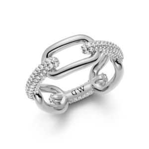 Daniel Wellington Elegantní prsten Crystal Link DW0040061 60 mm obraz