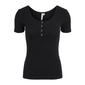 Pieces Dámské triko PCKITTE Slim Fit 17101439 Black M obraz