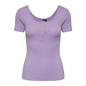 Pieces Dámské triko PCKITTE Slim Fit 17101439 Purple Rose XS obraz