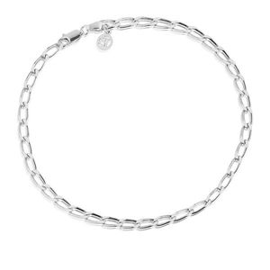 Sif Jakobs Minimalistický stříbrný řetízek na nohu Pancer Chains SJ-A12032-SS obraz