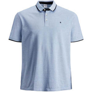 Jack&Jones PLUS Pánské polo triko Slim Fit JJEPAULOS 12143859 Bright Cobalt 3XL obraz