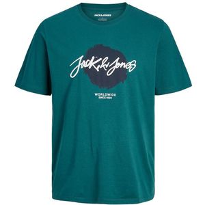 Jack&Jones Pánské triko JJTILEY Standard Fit 12256774 Deep Teal L obraz