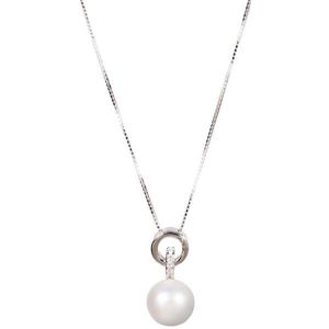 JwL Luxury Pearls Stříbrný náhrdelník s pravou perlou JL0454 (řetízek, přívěsek) obraz