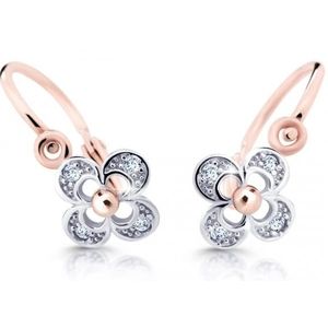 Cutie Jewellery Dětské náušnice z růžového zlata C2200-10-X-4 bílá obraz