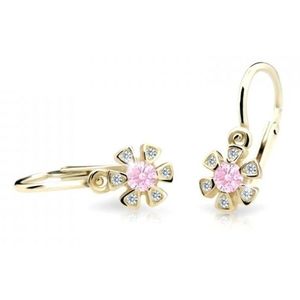 Cutie Jewellery Zlaté dětské náušnice C2156-10-X-1 růžová obraz