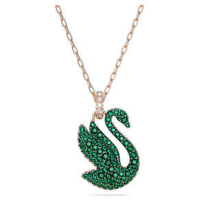 Swarovski Něžný bronzový náhrdelník s Labutí Iconic Swan 5650067 obraz