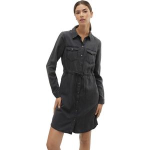 Vero Moda Dámské šaty VMENVY Loose Fit 10300056 Black Denim M obraz