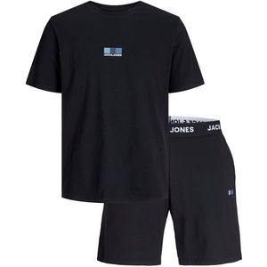 Jack&Jones Pánské pyžamo JACOSCAR Standard Fit 12258219 Black/Shorts L obraz