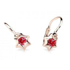 Cutie Jewellery Dětské náušnice z růžového zlata C2159-10-X-4 červená obraz