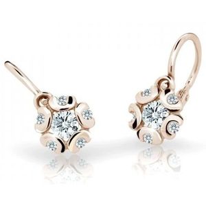 Cutie Jewellery Dětské náušnice z růžového zlata C2178-10-X-4 bílá obraz