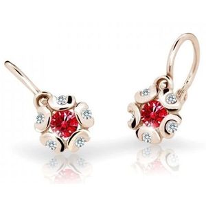 Cutie Jewellery Dětské náušnice z růžového zlata C2178-10-X-4 červená obraz