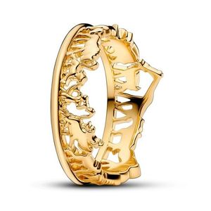Pandora Propracovaný pozlacený prsten Lví král Shine 163362C00 52 mm obraz