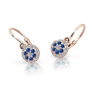 Cutie Jewellery Dětské náušnice z růžového zlata C2150-10-X-4 modrá obraz