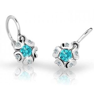 Cutie Jewellery Dětské náušnice z bílého zlata C2178-10-X-2 světle zelená obraz