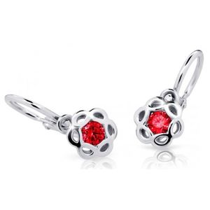 Cutie Jewellery Dětské náušnice z bílého zlata C2179-10-X-2 červená obraz