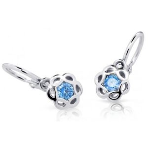 Cutie Jewellery Dětské náušnice z bílého zlata C2179-10-X-2 světle modrá obraz