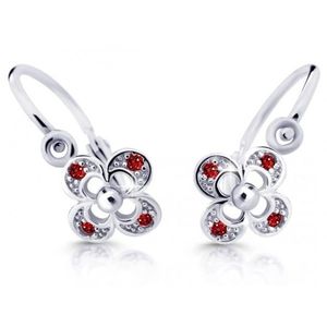 Cutie Jewellery Dětské náušnice z bílého zlata C2200-10-X-2 červená obraz