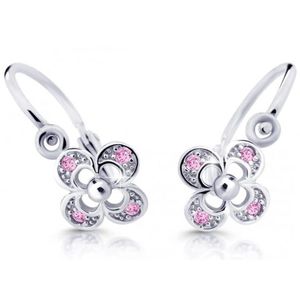 Cutie Jewellery Dětské náušnice z bílého zlata C2200-10-X-2 růžová obraz