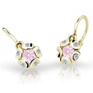 Cutie Jewellery Zlaté dětské náušnice C2178-10-X-1 růžová obraz