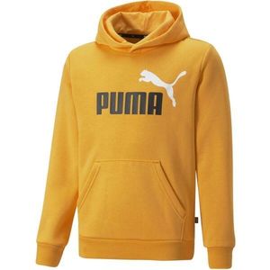 Puma ESSENTIALS + BIG LOGO HOODIE Chlapecká mikina, žlutá, velikost obraz