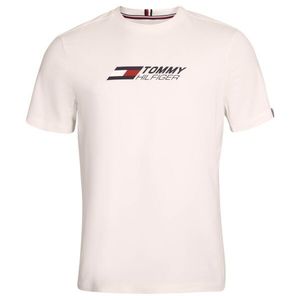 Tommy Hilfiger SS TEE LOGO Pánské tričko, bílá, velikost S obraz