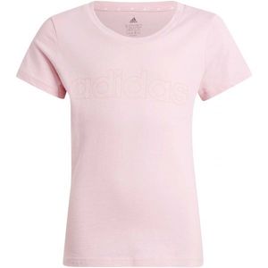 adidas LINEAR TEE Dívčí tričko, růžová, velikost obraz