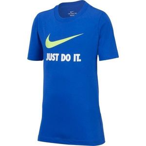 Nike SPORTSWEAR SWOOSH Chlapecké tričko, modrá, velikost obraz