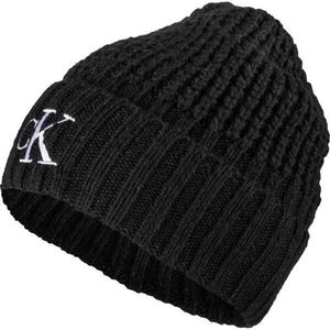 Calvin Klein WAFFLE BEANIE Zimní čepice, černá, velikost obraz