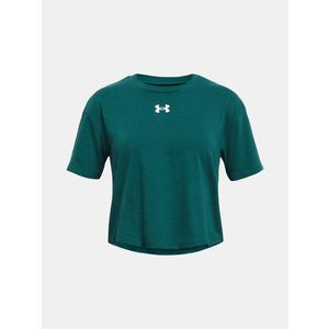 Under Armour UA Crop Sportstyle Logo SS Triko dětské Modrá obraz