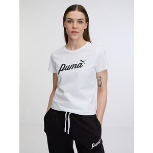 Puma ESS+ Script Triko Bílá obraz