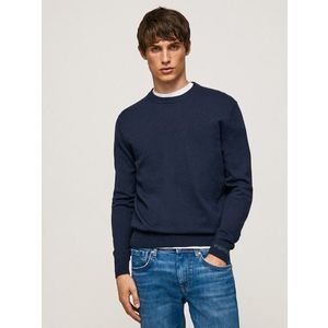 Pepe Jeans Andre Crew Neck Svetr Modrá obraz