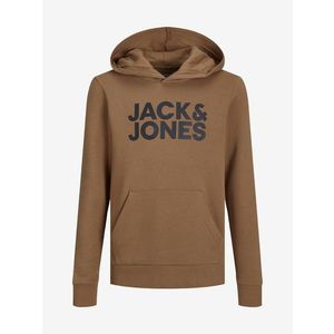 Jack & Jones Corp Mikina dětská Hnědá obraz