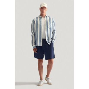 ŠORTKY GANT LINEN DRAWSTRING SHORTS EVENING BLUE obraz