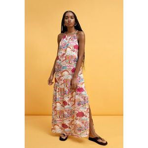 ŠATY GANT D1. LF. PRINTED STRAP MAXI DRESS EGGSHELL obraz