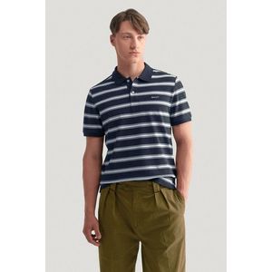 POLOKOŠILE GANT STRIPE SS POLO EVENING BLUE obraz