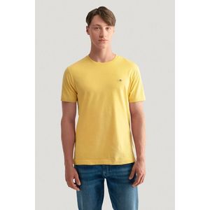 TRIČKO GANT REG SHIELD SS T-SHIRT PARCHMENT YELLOW obraz