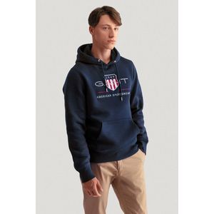 MIKINA GANT REG ARCHIVE SHIELD HOODIE EVENING BLUE obraz