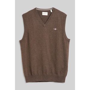 VESTA GANT CLASSIC COTTON SLIPOVER DK BROWN MELANGE obraz