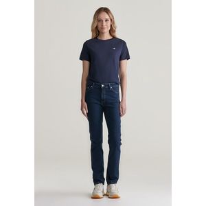 DŽÍNY GANT SLIM SUPER STRETCH JEANS DARK BLUE BROKEN IN obraz