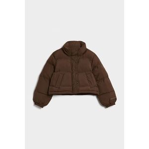 BUNDA GANT CROPPED PUFFER JACKET RICH BROWN obraz