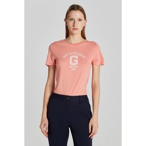 TRIČKO GANT REG LOGO SS T-SHIRT PEACHY PINK obraz