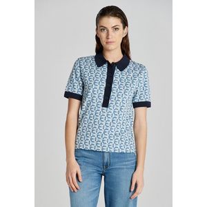 POLOKOŠILE GANT G-PATTERN JAQUARD SS POLO DOVE BLUE obraz